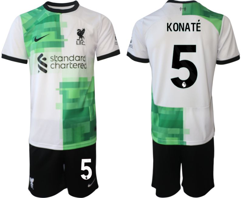 Men 2023-2024 Club Liverpool away white #5 Soccer Jersey->liverpool jersey->Soccer Club Jersey